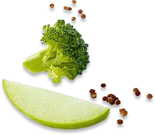 Applaws Taste Toppers ingredients broccoli, apple and quinoa