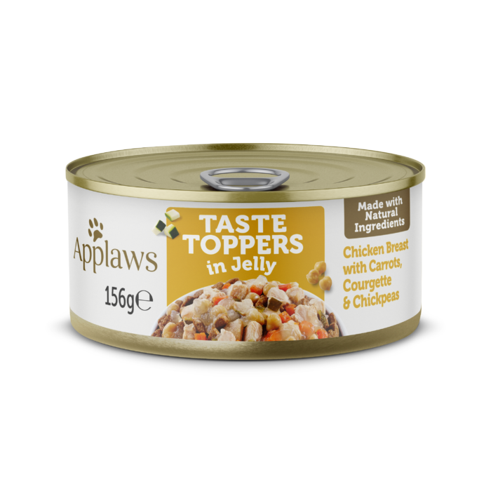 Chicken Breast with Carrots, Courgette & Chickpeas in Jelly Tin