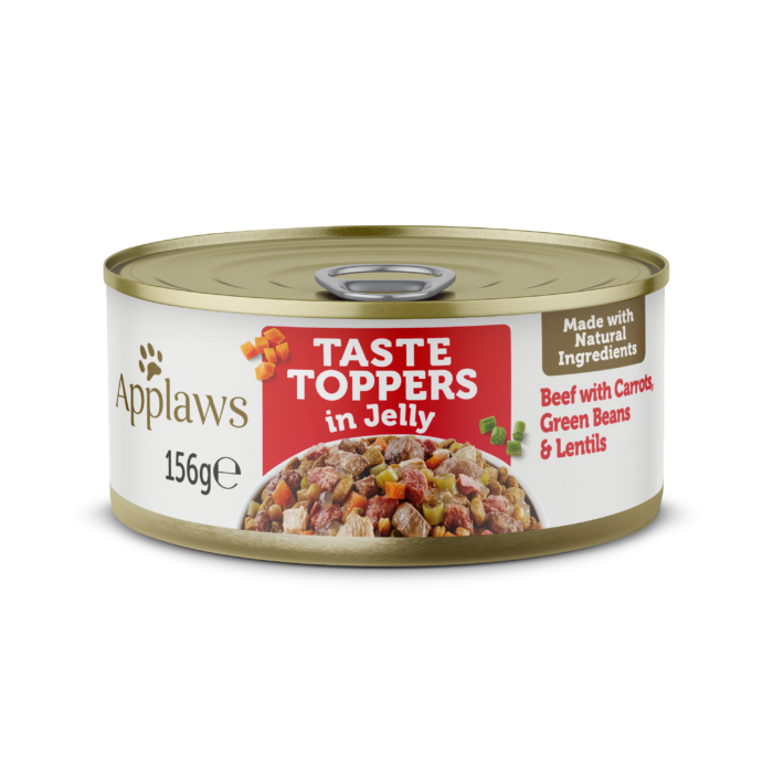 Beef with Carrots, Green Beans & Lentils in Jelly Tin