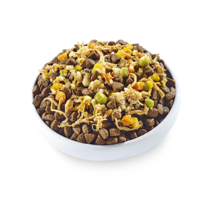 Chicken Breast with Beef Liver, Pumpkin, Carrots & Peas in Broth Tin