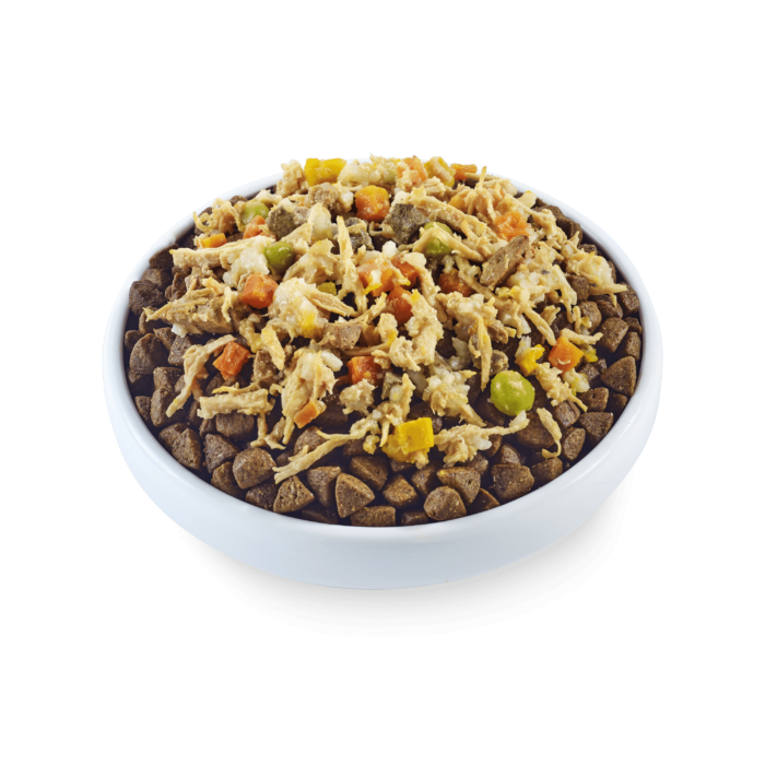 Chicken Breast with Beef Liver, Pumpkin, Carrots & Peas in Broth Tin